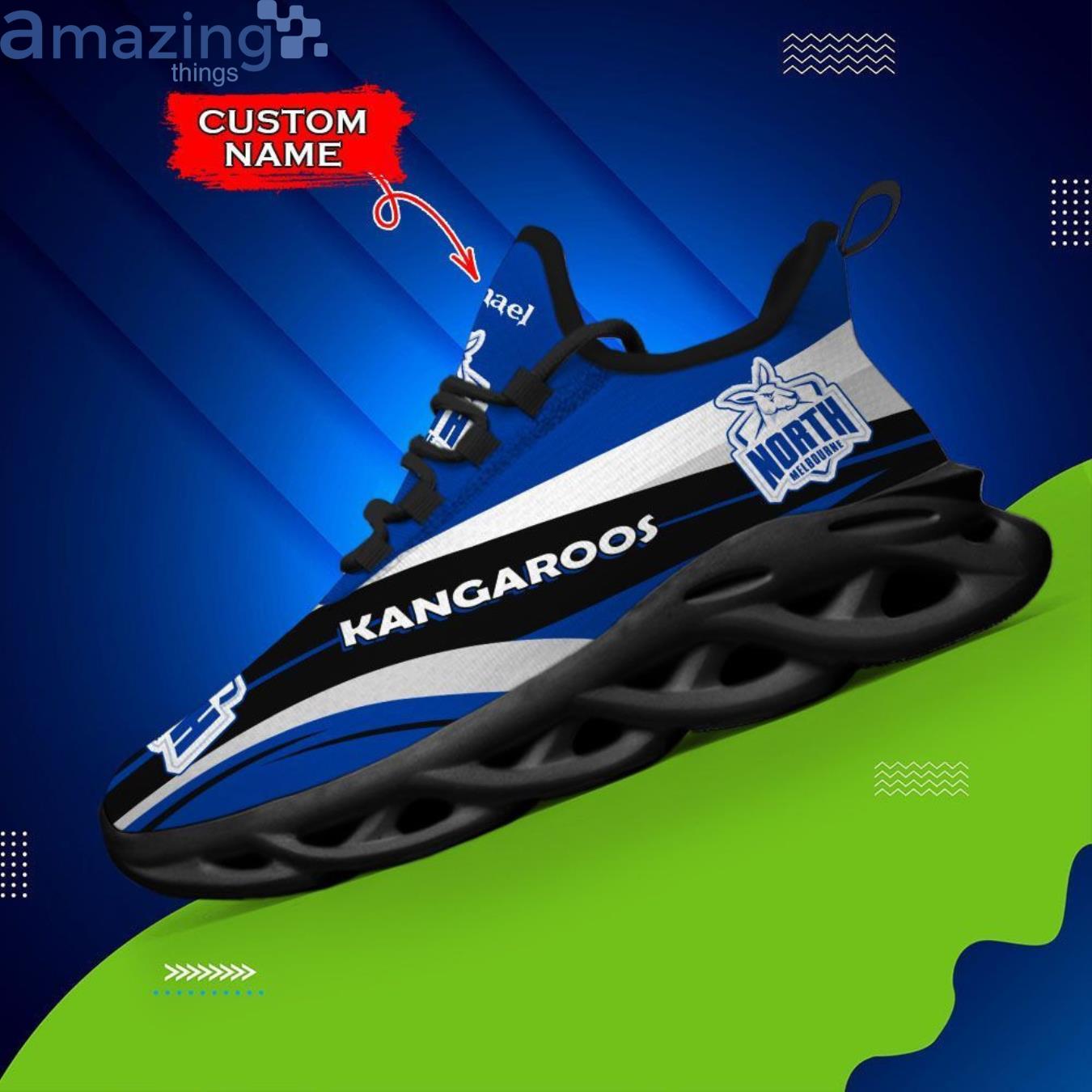 North Melbourne Kangaroos Max Soul Sneaker Personalized Name image North Melbourne Kangaroos Max Soul Sneaker Personalized Name Product Photo 6