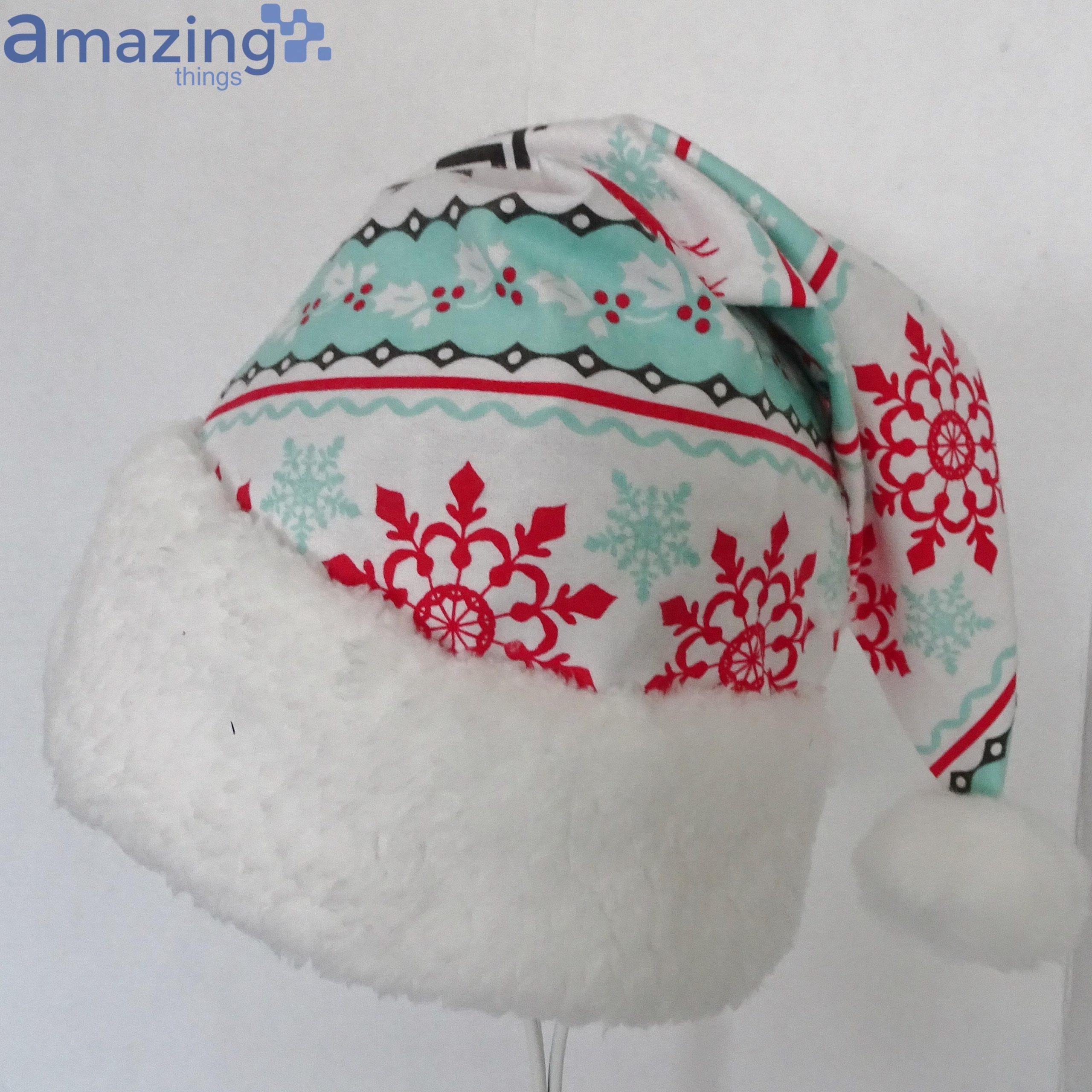 Novelty Holiday Stripe Christmas Santa Hat For Adult And Child image Novelty Holiday Stripe Christmas Santa Hat For Adult And Child Product Photo 6