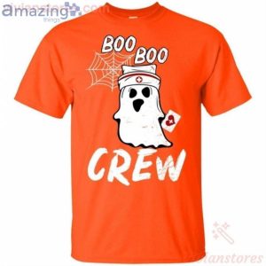 Nurse Ghost Boo Boo Crew Funny Halloween T-Shirt Product Photo 2