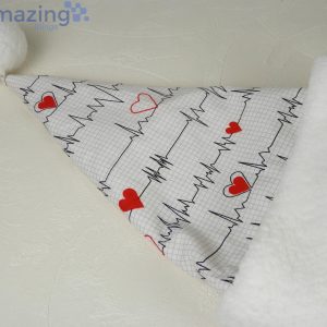 Nurse Medical Ekg Heart Christmas Santa Hat For Adult And Child Product Photo 4
