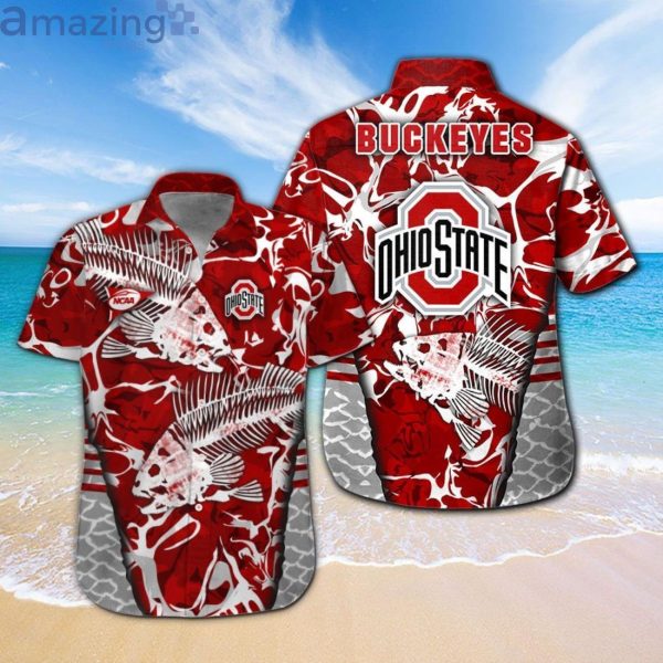 Ohio State Buckeyes Fishing Fans Hawaiian Shirt For Men Womenproduct photo 1