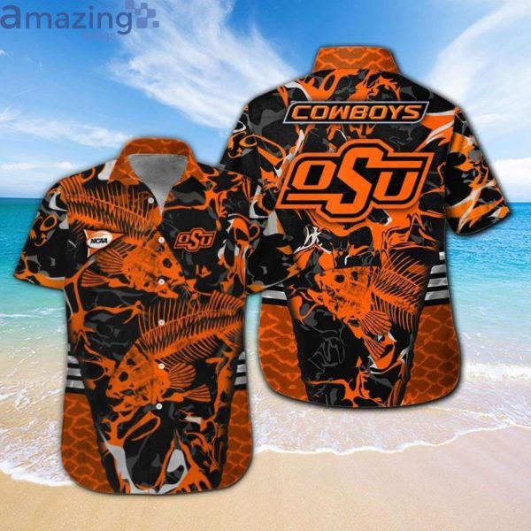 Oklahoma State Cowboys Fishing Fans Hawaiian Shirt For Men Womenproduct photo 1