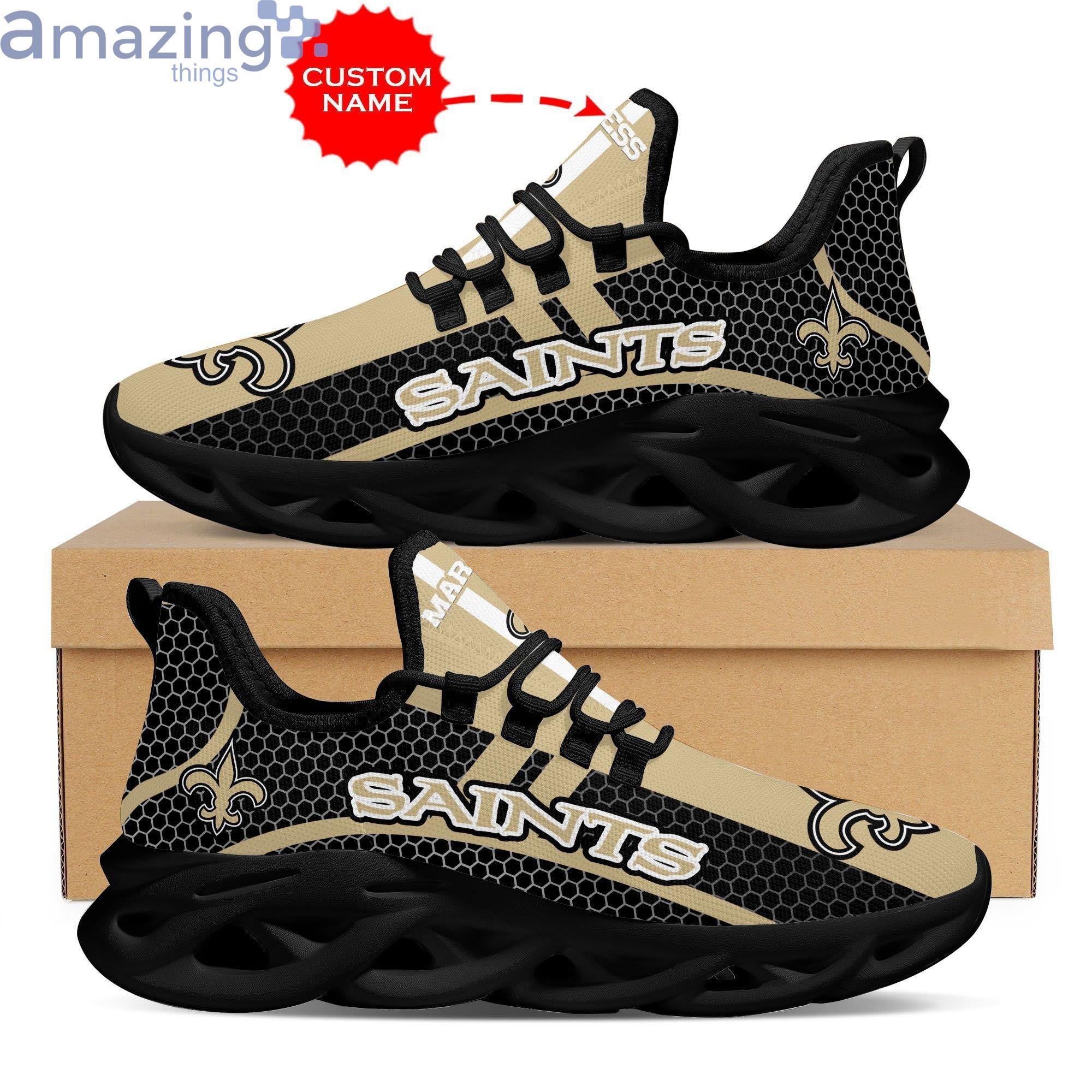 Orleans Saints Max Soul Sneaker Personalized Name Product Photo 1