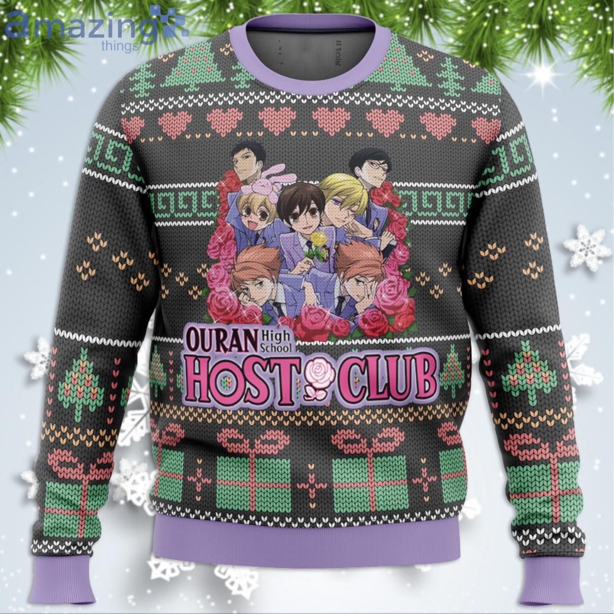 Ouran High School Alt Funny Christmas Gift Ugly Christmas Sweater Product Photo 1