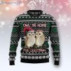 Owl Be Home Owl Couple Ugly Christmas Sweater