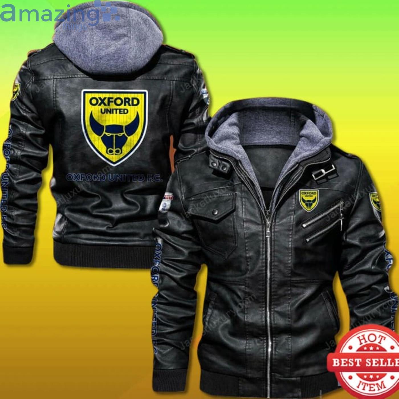 Oxford United FC Leather Jacket Product Photo 1