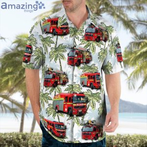 Oxfordshire England Oxfordshire Fire And Rescue Service Hawaiian Shirt Product Photo 3