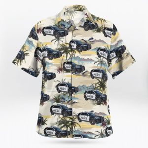 Palm Beach Gardens Palm Beach County Palm Beach Gardens Ford Police Interceptor Utility Hawaiian Shirt Product Photo 3