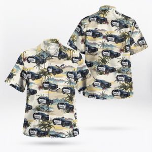 Palm Beach Gardens Palm Beach County Palm Beach Gardens Ford Police Interceptor Utility Hawaiian Shirt Product Photo 1
