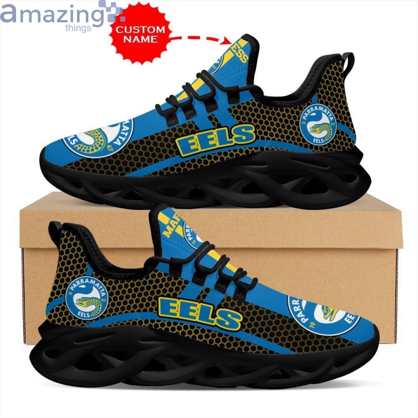 Parramatta Eels Max Soul Sneaker Custom Name Product Photo 1
