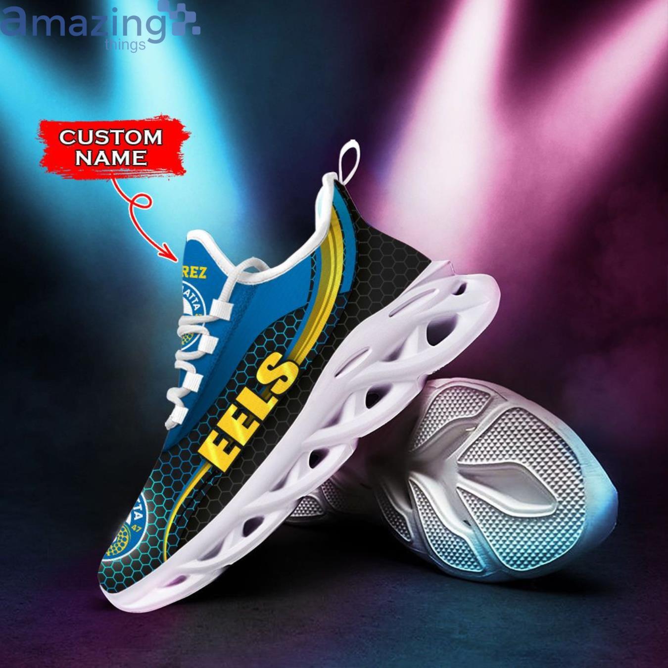 Parramatta Eels Max Soul Sneaker Personalized Name image Parramatta Eels Max Soul Sneaker Personalized Name Product Photo 4