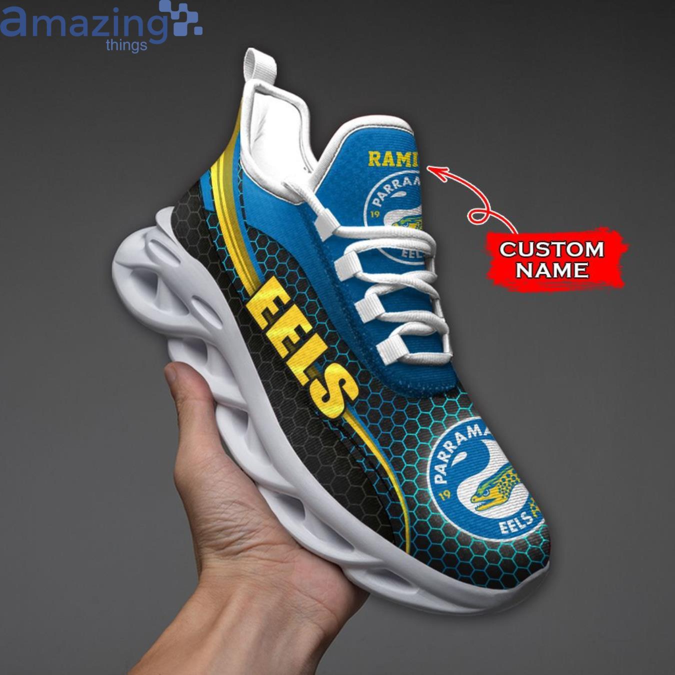 Parramatta Eels Max Soul Sneaker Personalized Name image Parramatta Eels Max Soul Sneaker Personalized Name Product Photo 5
