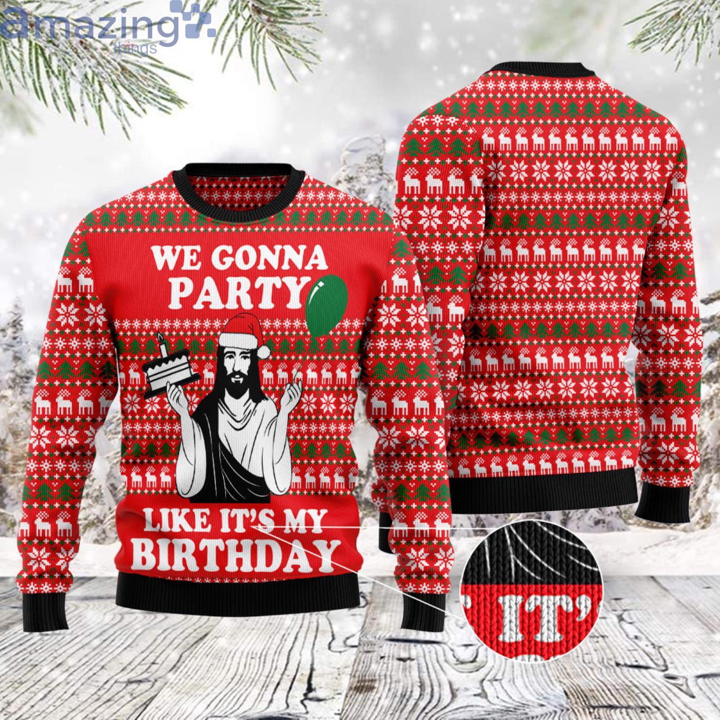 Ugly sweater jesus outlet birthday