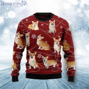 Pembroke Welsh Corgi Dog Christmas Ugly Sweater Product Photo 1