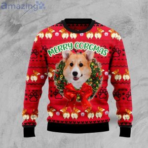 Pembroke Welsh Corgi Xmas Merry Corgmas Ugly Christmas Sweater Product Photo 1