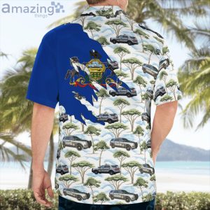 Pennsylvania State Police Ford Explorer Car Lover Hawaiian Shirt Product Photo 4