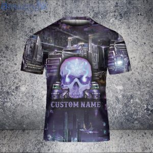 Personalized Being A Dad Truck Driver. Skull Weed 3D T Shirt image Personalized Being A Dad Truck Driver. Skull Weed 3D T-Shirt Product Photo 2