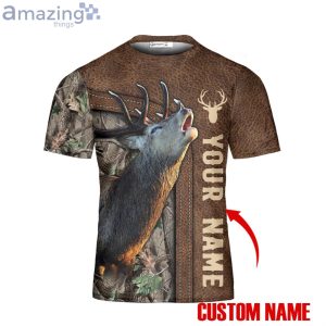 Personalized Love Deer 3D T-Shirt Deer Custom Gift For Deer Hunter Hunting Lovers Product Photo 2