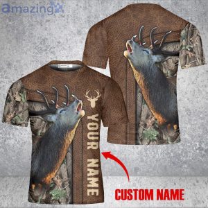 Personalized Love Deer 3D T-Shirt Deer Custom Gift For Deer Hunter Hunting Lovers Product Photo 3