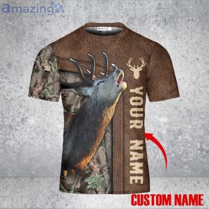 Personalized Love Deer 3D T-Shirt Deer Custom Gift For Deer Hunter Hunting Lovers Product Photo 4