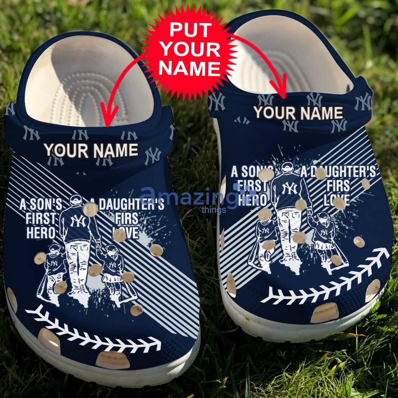 Personalized Name Dad And Son Daughter New Yoor Yankees Clog Product Photo 1