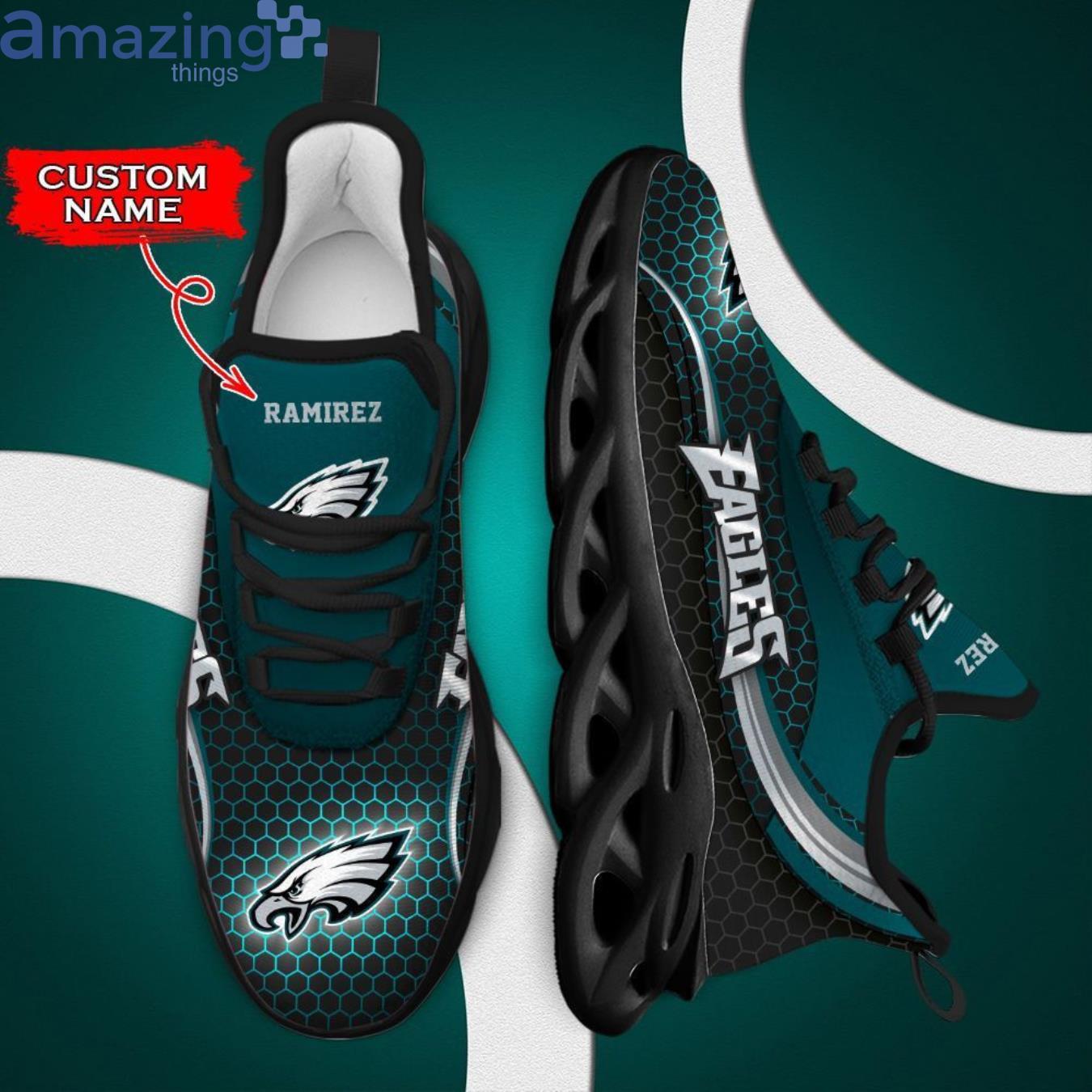 Philadelphia Eagles Max Soul Sneaker Custom Name Product Photo 2
