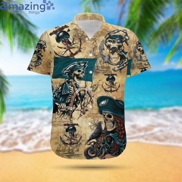 Philadelphia Eagles Pirates Fans Pirates Skull Hawaiian Shirtproduct photo 3
