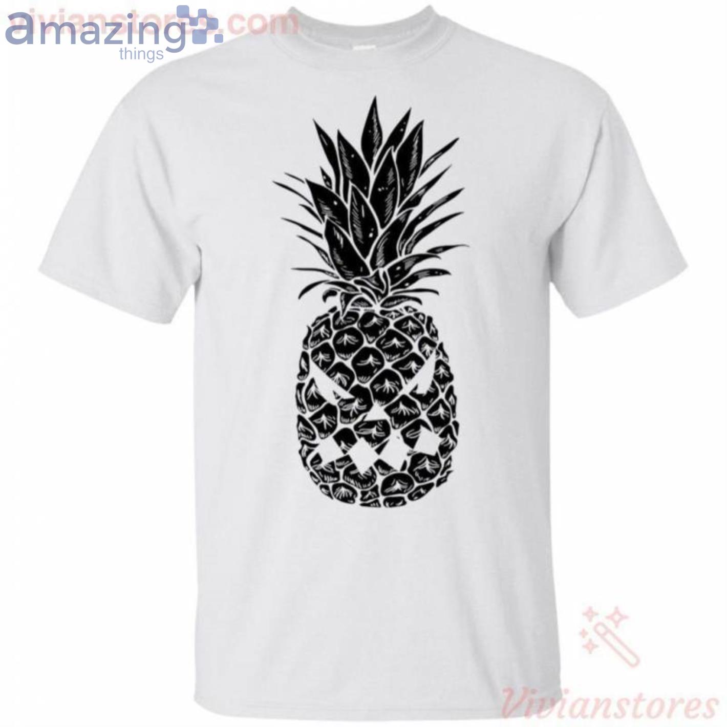 Pineapple Pumpkin Halloween Funny T-Shirt Product Photo 1