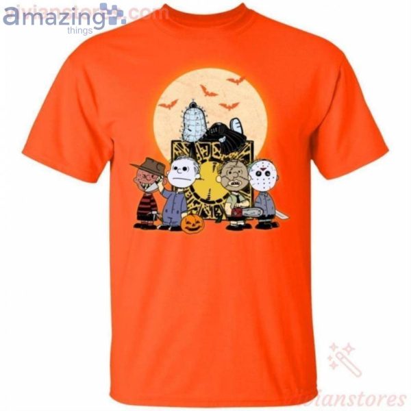 Pinhead Snoopy And Horror Peanuts Friends Halloween T-Shirt Product Photo 2