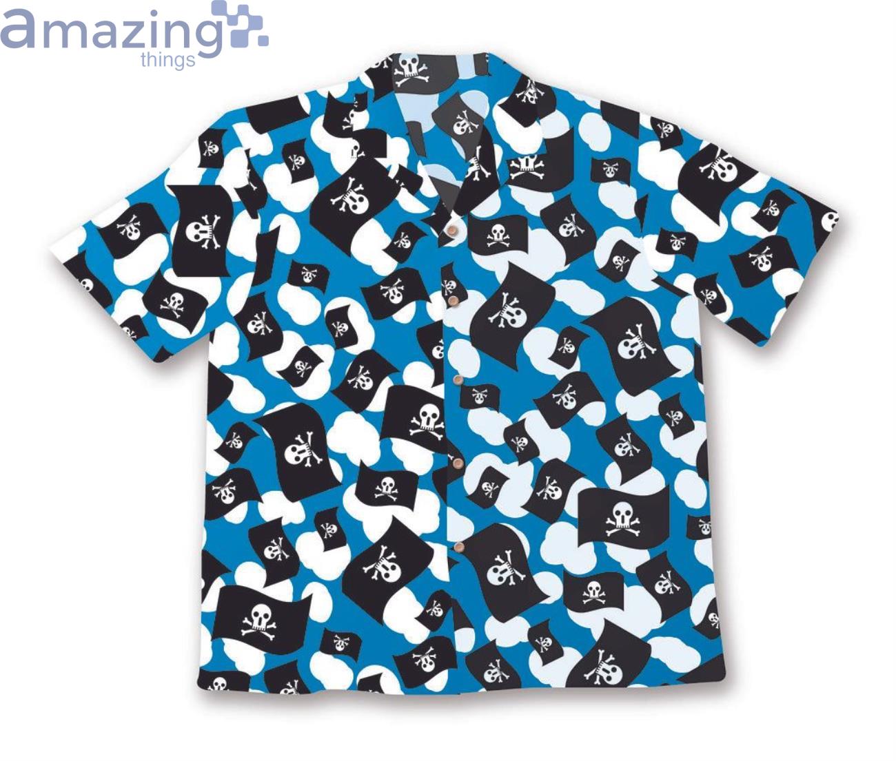 Pirates Flag Pattern All Over Print Hawaiian Shirt Product Photo 1 Pirates Flag Pattern All Over Print Hawaiian Shirt Product Photo 1