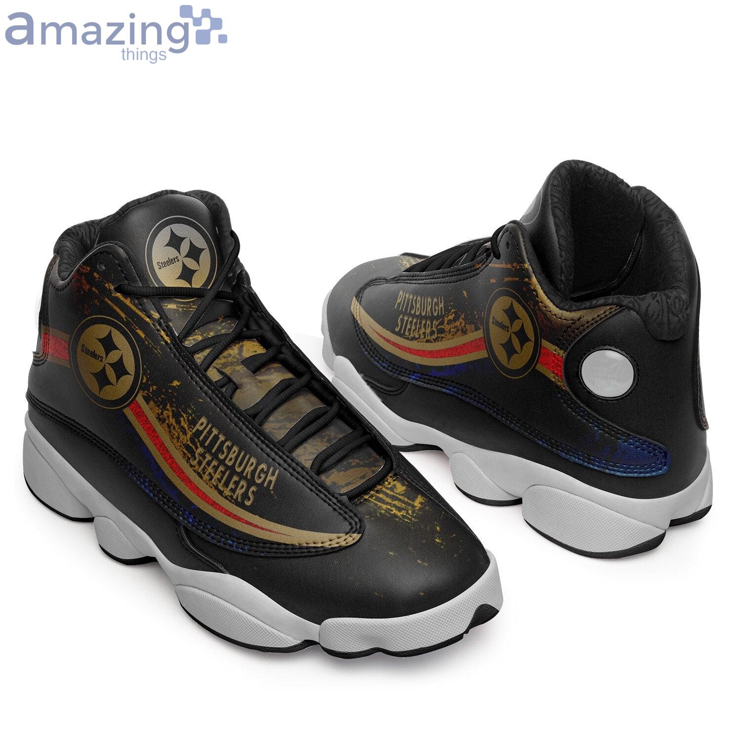 Pittsburgh Steelers Air Jordan 13 Sneaker Shoes For Fans Product Photo 1