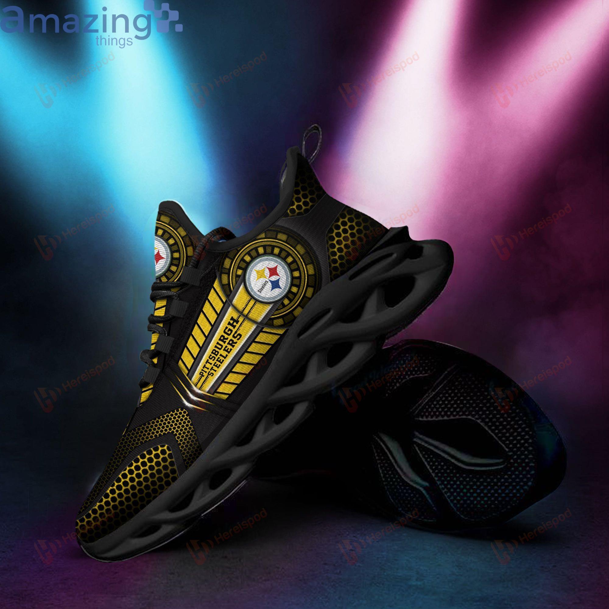 Pittsburgh Steelers Max Soul Sneaker For Fans Of Pittsburgh Steelers Product Photo 2