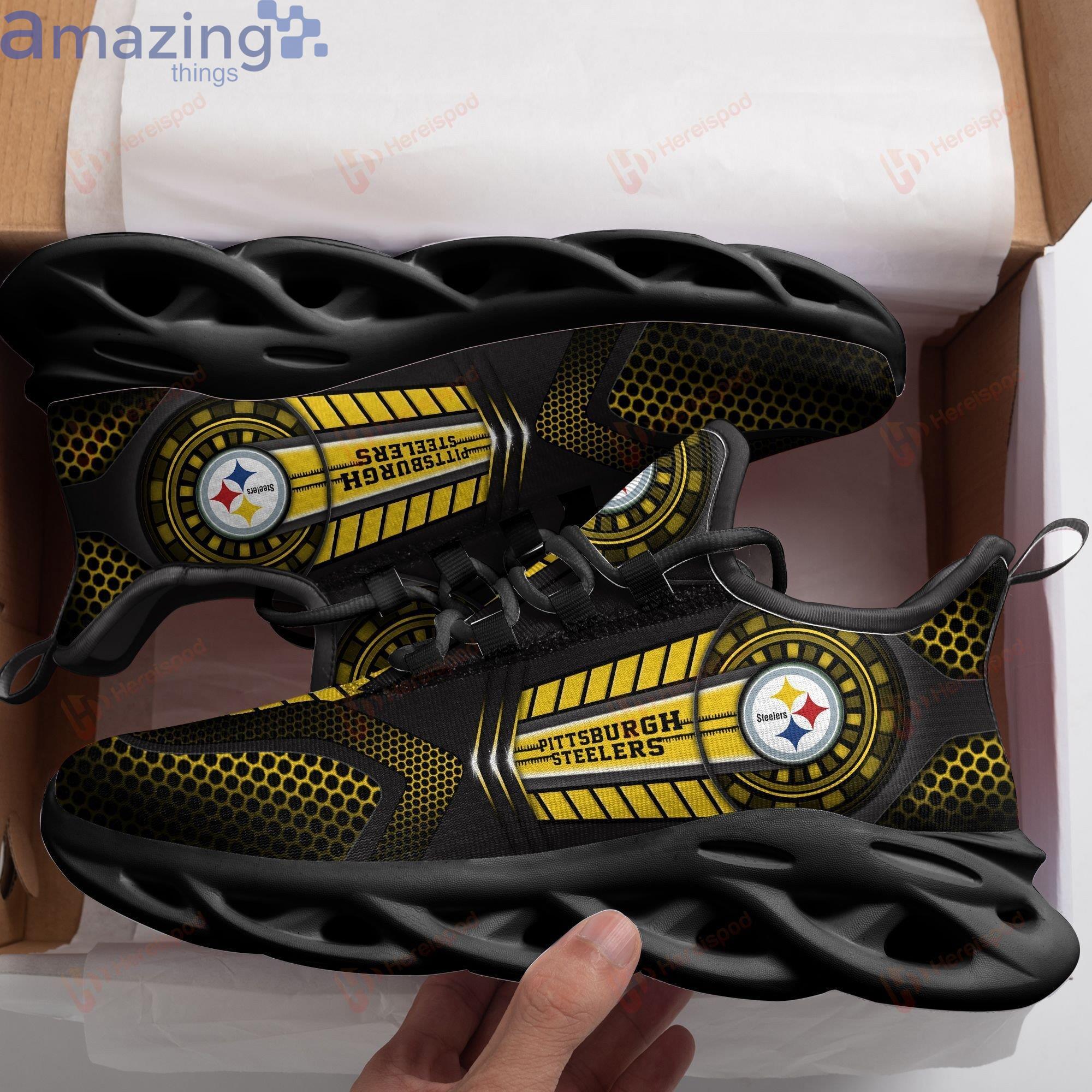 Pittsburgh Steelers Max Soul Sneaker For Fans Of Pittsburgh Steelers Product Photo 1