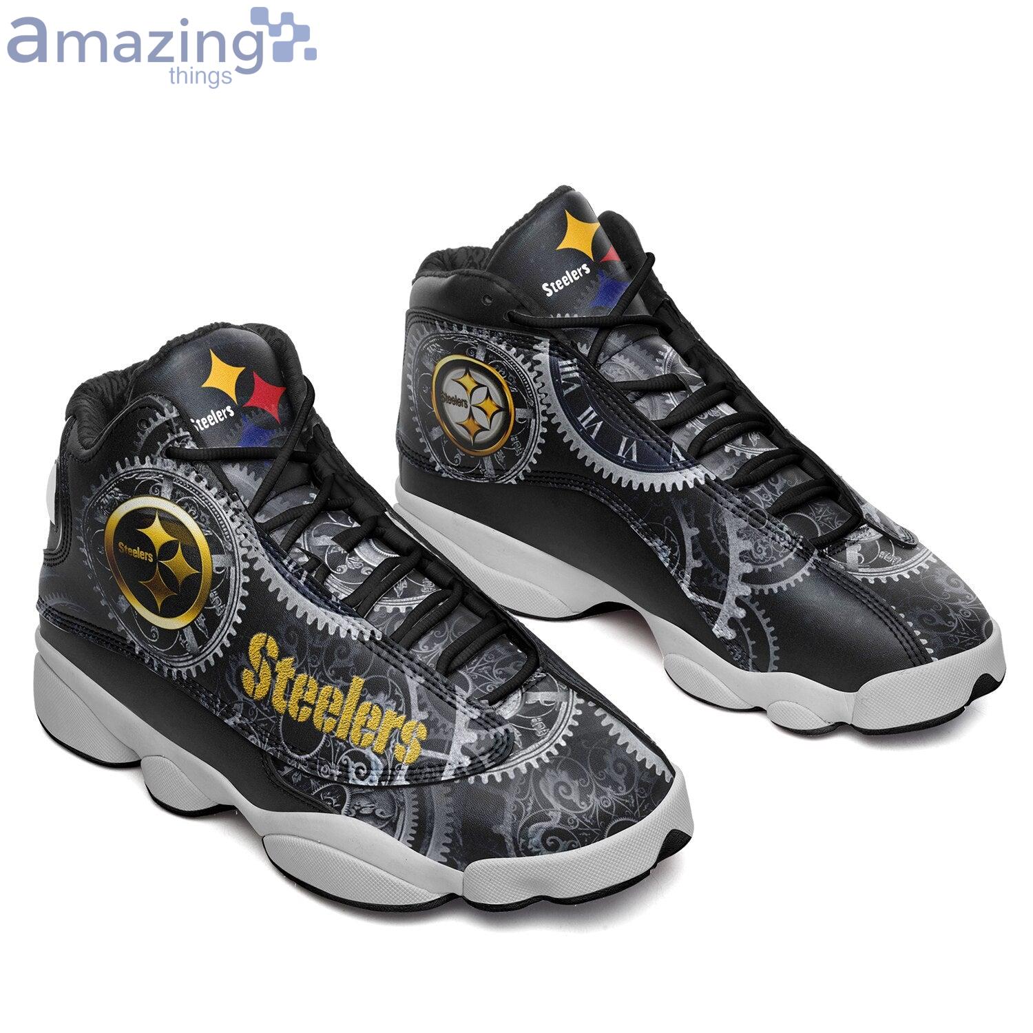 Pittsburgh Steelers Team 3D Air Jordan 13 Sneaker Shoes Product Photo 1