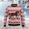 Plaid Pattern Horse Lover Ugly Christmas Holiday Sweater