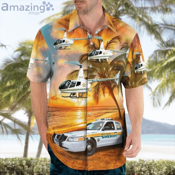 Polk County Sheriff Ford Police Interceptor & R66 Hawaiian Shirt Product Photo 3
