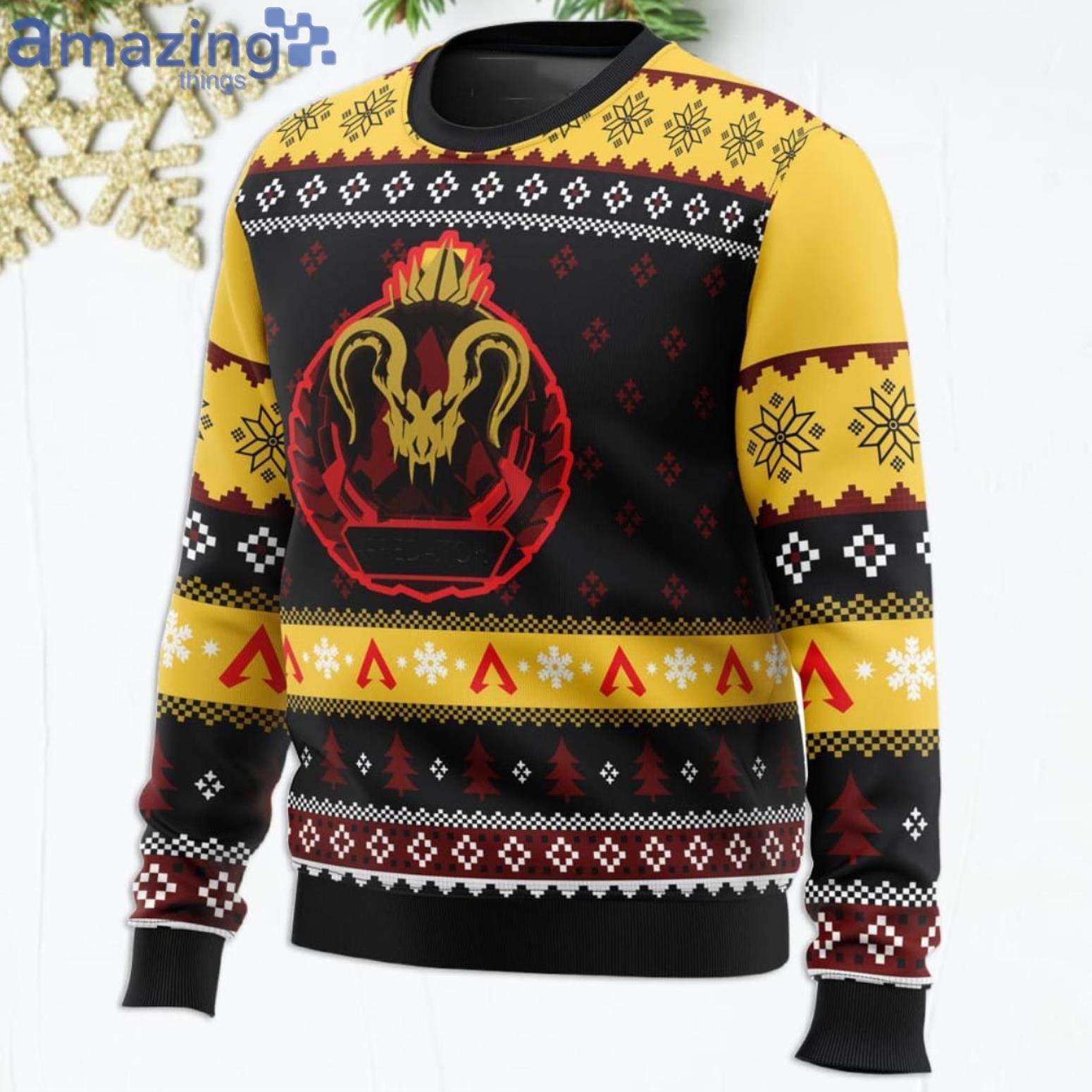Predator Rank Apex Legends Funny Christmas Gift Ugly Christmas Sweater image Predator Rank Apex Legends Funny Christmas Gift Ugly Christmas Sweater Product Photo 2