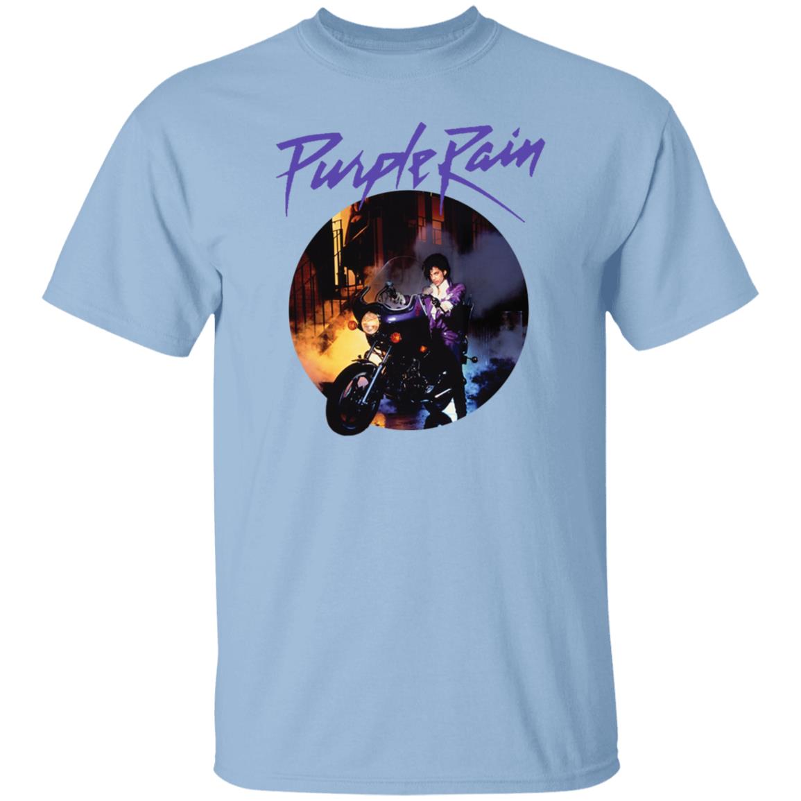Prince Purple Rain T Shirt Hoodie Sweatshirt Long Sleeve image Prince Purple Rain T-Shirt Hoodie Sweatshirt Long Sleeve style: Unisex T-Shirt, Color: Light Blue