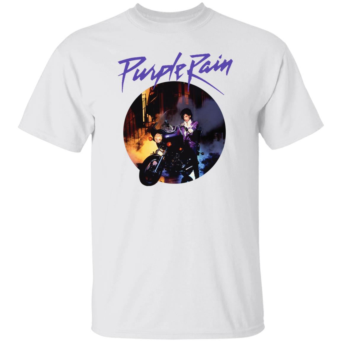Prince Purple Rain T Shirt Hoodie Sweatshirt Long Sleeve image Prince Purple Rain T-Shirt Hoodie Sweatshirt Long Sleeve style: Unisex T-Shirt, Color: White