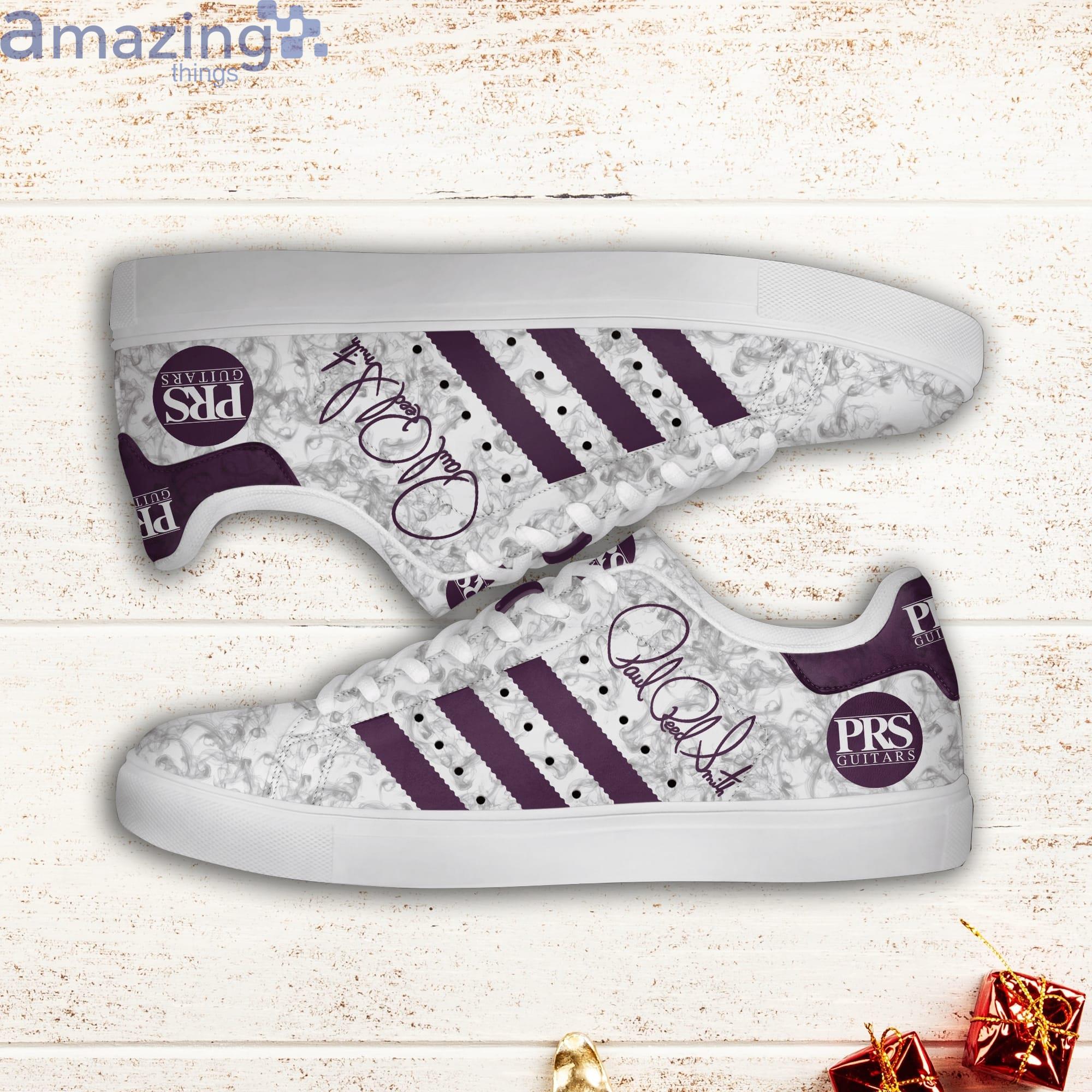 Prs Guitars Paul Reed Purple Striped Stan Smith Low Top Skate Shoes Product Photo 1