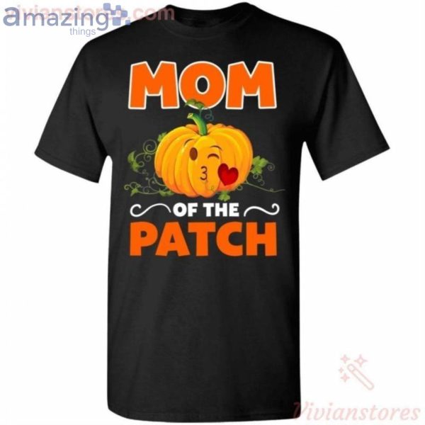 Pumpkin Mom Of The Patch Halloween Holiday T-Shirt Product Photo 1