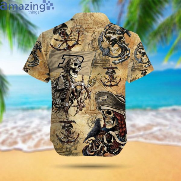 Purdue Boilermakers Pirates Fans Pirates Skull Hawaiian Shirtproduct photo 3