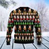 Rabbit Christmas Symbols All Over Print Ugly Christmas Sweater