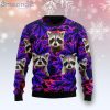 Raccoon Leaves Ugly Christmas Holiday Sweater