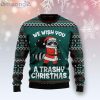Raccoon Trashy We Wish You A Trashy Christmas Ugly Christmas Sweater