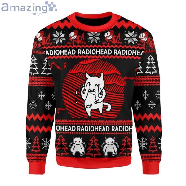 Radiohead Red And Black Ugly Christmas Sweater Product Photo 1