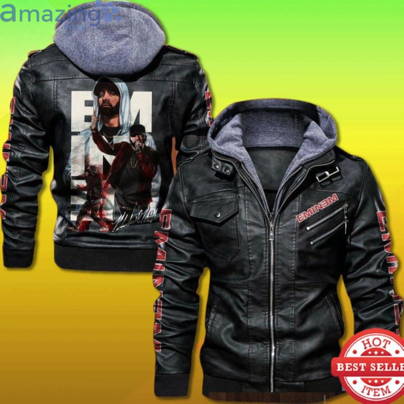 Rapper Eminem Leather Jacket