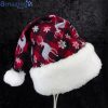 Red Buffalo Check And Reindeer Snowflower Pattern Christmas Santa Hat For Adult And Child