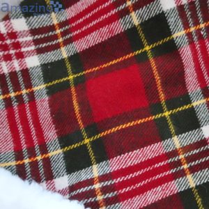 Red Christmas Plaid Rustic Christmas Santa Hat For Adult And Child Product Photo 5