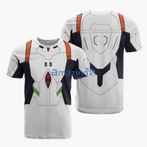 Rei Ayanami Cosplay Costume Neon Genesis Evangelion Anime Merch Printed 3D T-Shirt